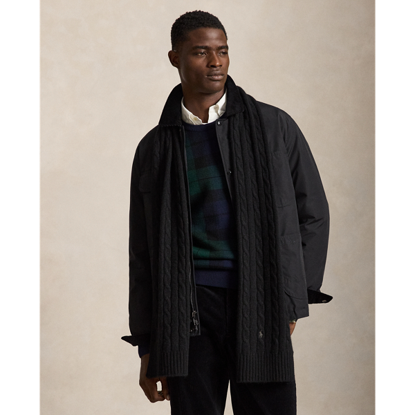 Cable-Knit Cashmere Scarf