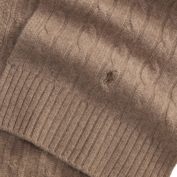 Cable-Knit Cashmere Scarf