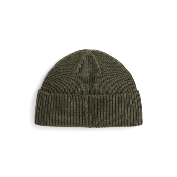 Tonal Patch Rib-Knit Watch Cap