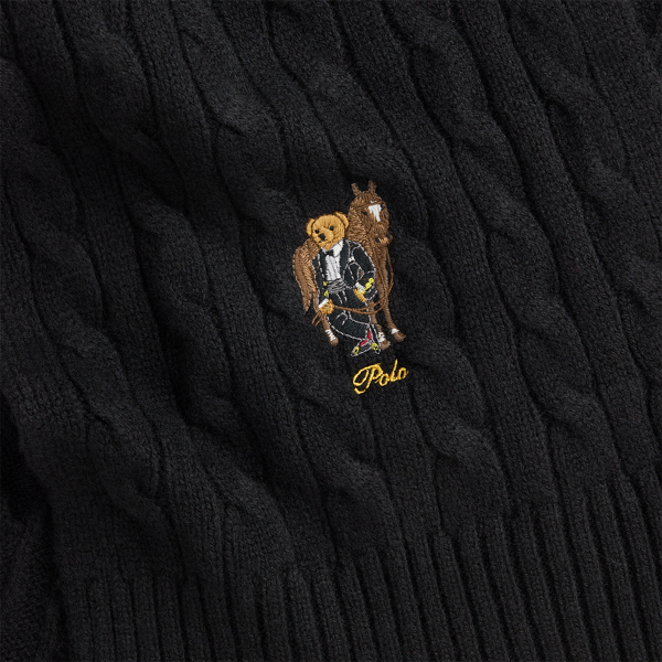 Lunar New Year Polo Bear Wool Scarf