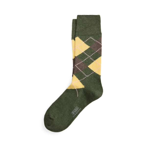 Argyle Cotton-Blend Socks
