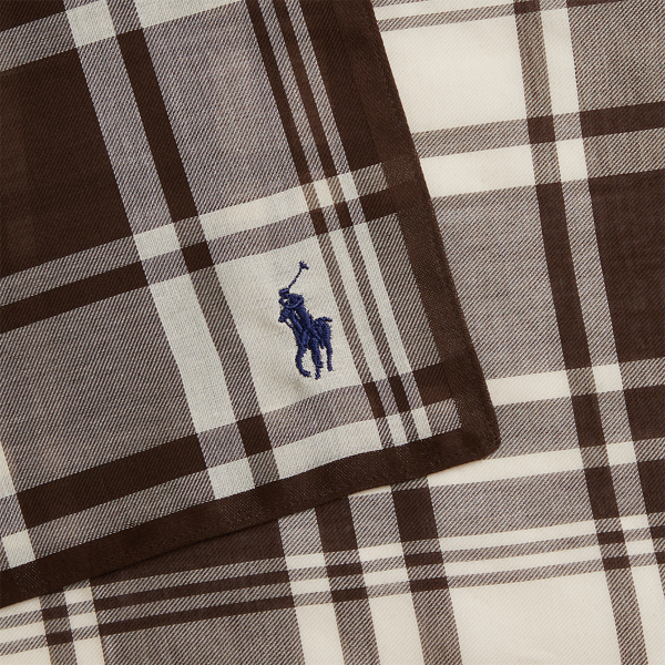Polo Ralph Lauren チェック コットン ハンカチーフ ブラウン 3