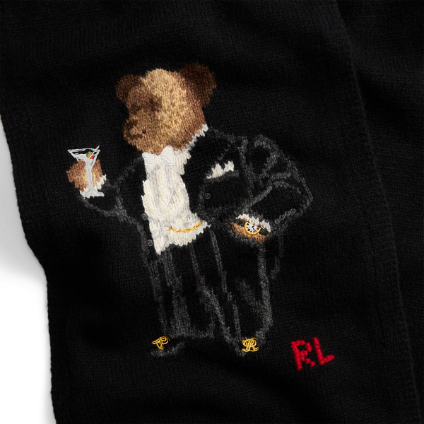 Martini Bear Wool Scarf