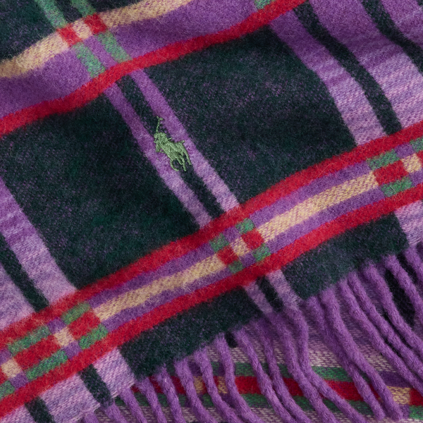 Plaid Wool-Blend Jacquard Scarf