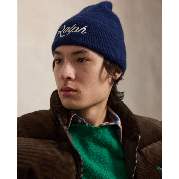 Newport Navy The Ralph Logo Wool-Alpaca Beanie Polo Ralph Lauren 3