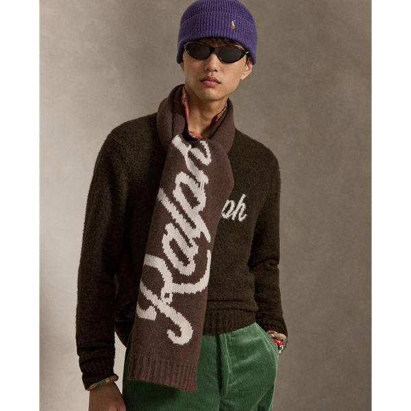 The Ralph Logo Wool-Alpaca Scarf