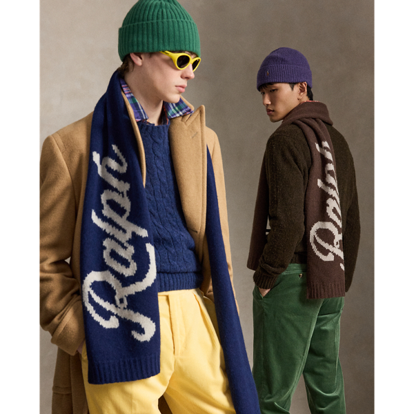 The Ralph Logo Wool-Alpaca Scarf