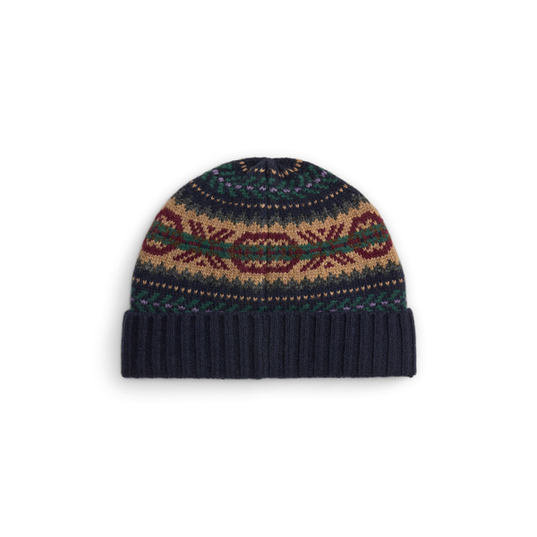 Fair Isle Wool-Blend Beanie