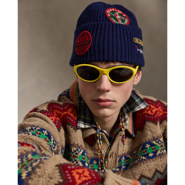 Logo-Patch Wool-Blend Watch Cap
