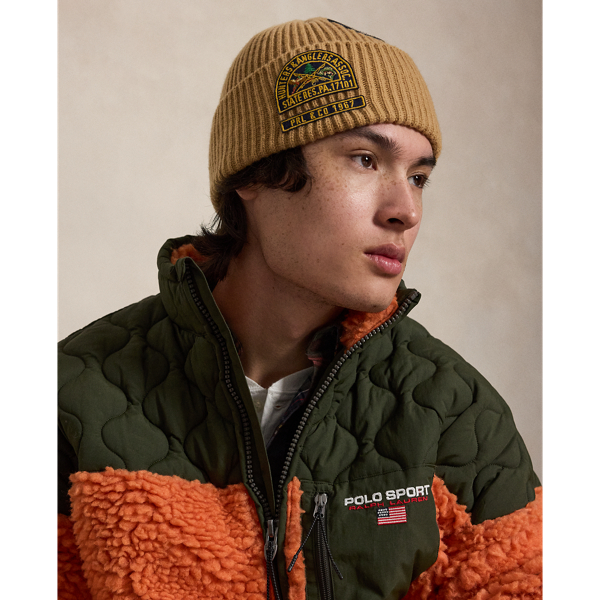 Logo-Patch Wool-Blend Watch Cap