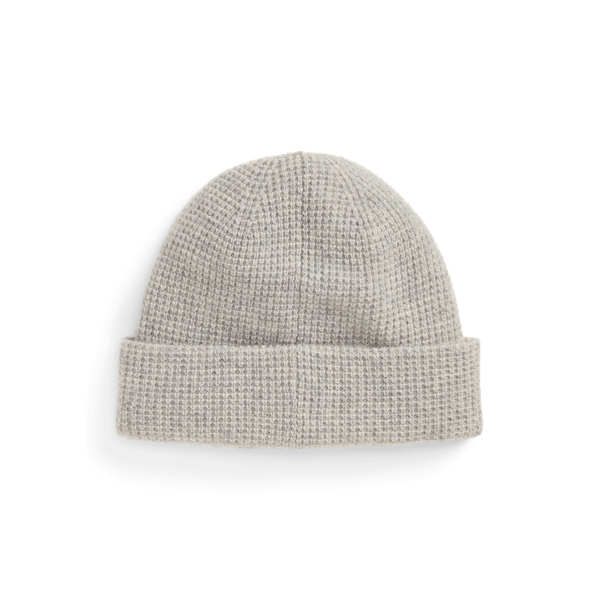 Waffle-Knit Wool-Cashmere Beanie