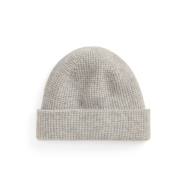 Waffle-Knit Wool-Cashmere Beanie