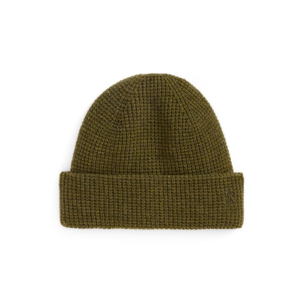 Waffle-Knit Wool-Cashmere Beanie