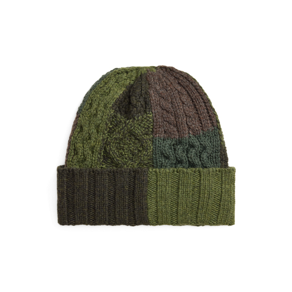 Patchwork Wool-Blend Beanie