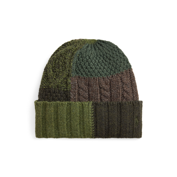 Patchwork Wool-Blend Beanie