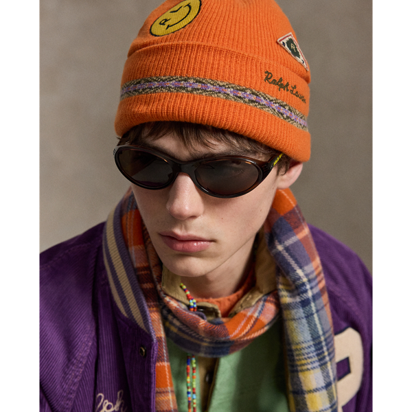 Rib-Knit Wool-Blend Beanie