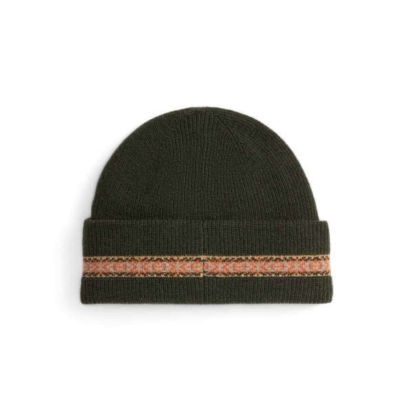 Rib-Knit Wool-Blend Beanie