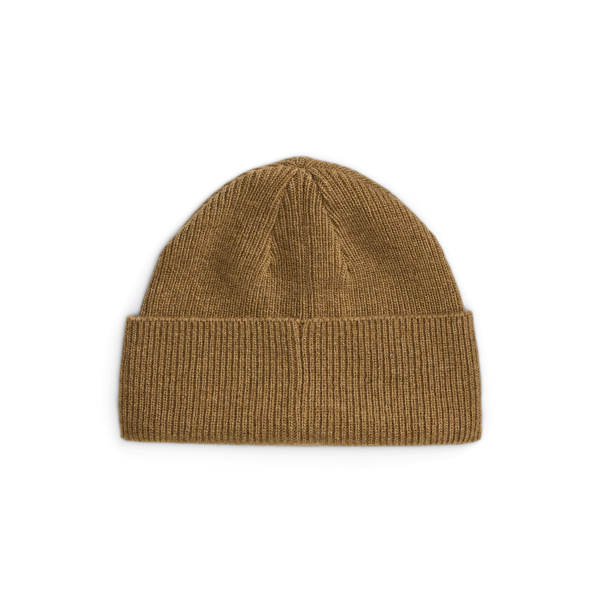 Gorro Polo Sport em algod&atilde;o e l&atilde; Polo Ralph Lauren em Caqui-vintage 3