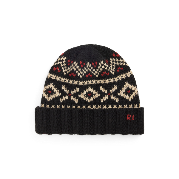 Patterned Wool-Blend Beanie