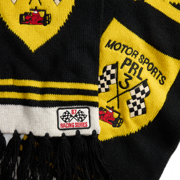 Racing Wool-Blend Scarf