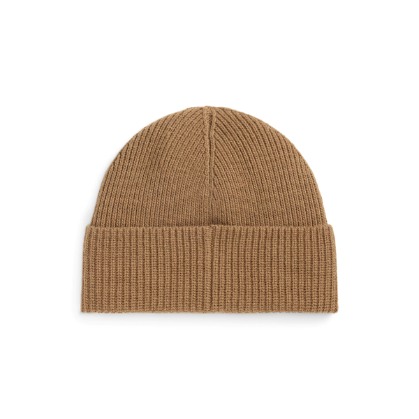Polo Bear Rib-Knit Beanie