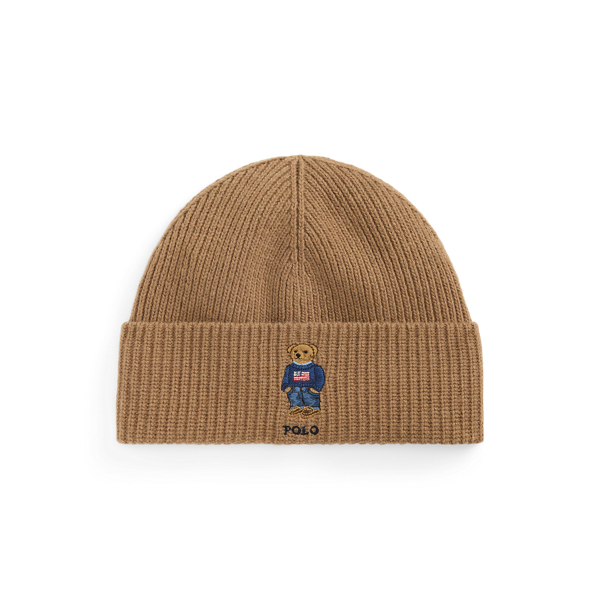 Polo Bear Rib-Knit Beanie