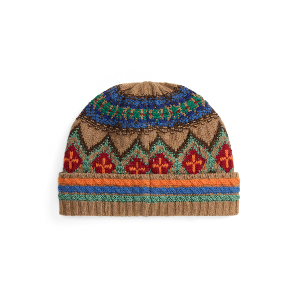 Jacquard-Knit Wool-Blend Beanie