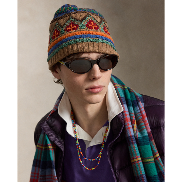 Jacquard-Knit Wool-Blend Beanie