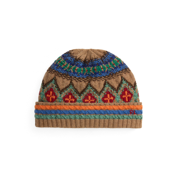 Jacquard-Knit Wool-Blend Beanie
