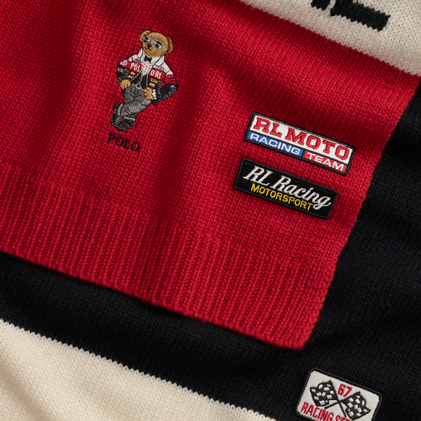 Polo Bear Color-Blocked Scarf