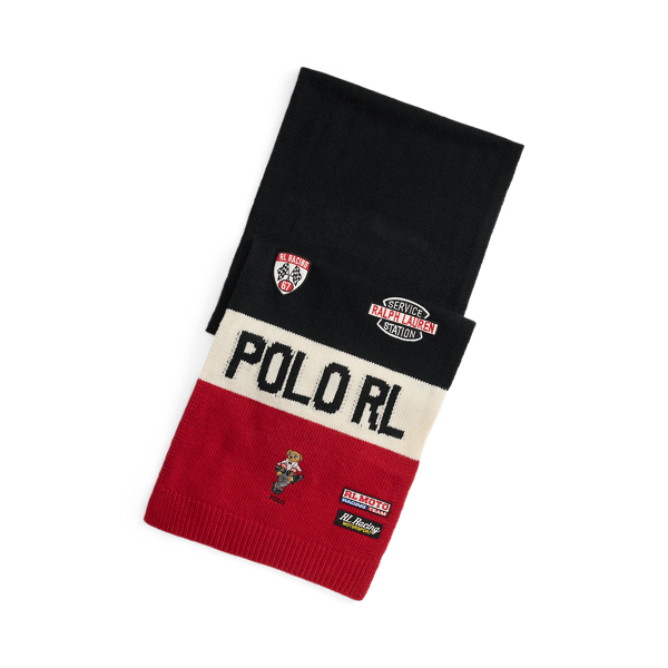 Polo Bear Color-Blocked Scarf