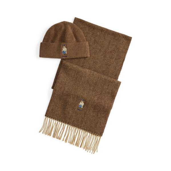 Polo Bear Wool Beanie & Scarf Gift Set