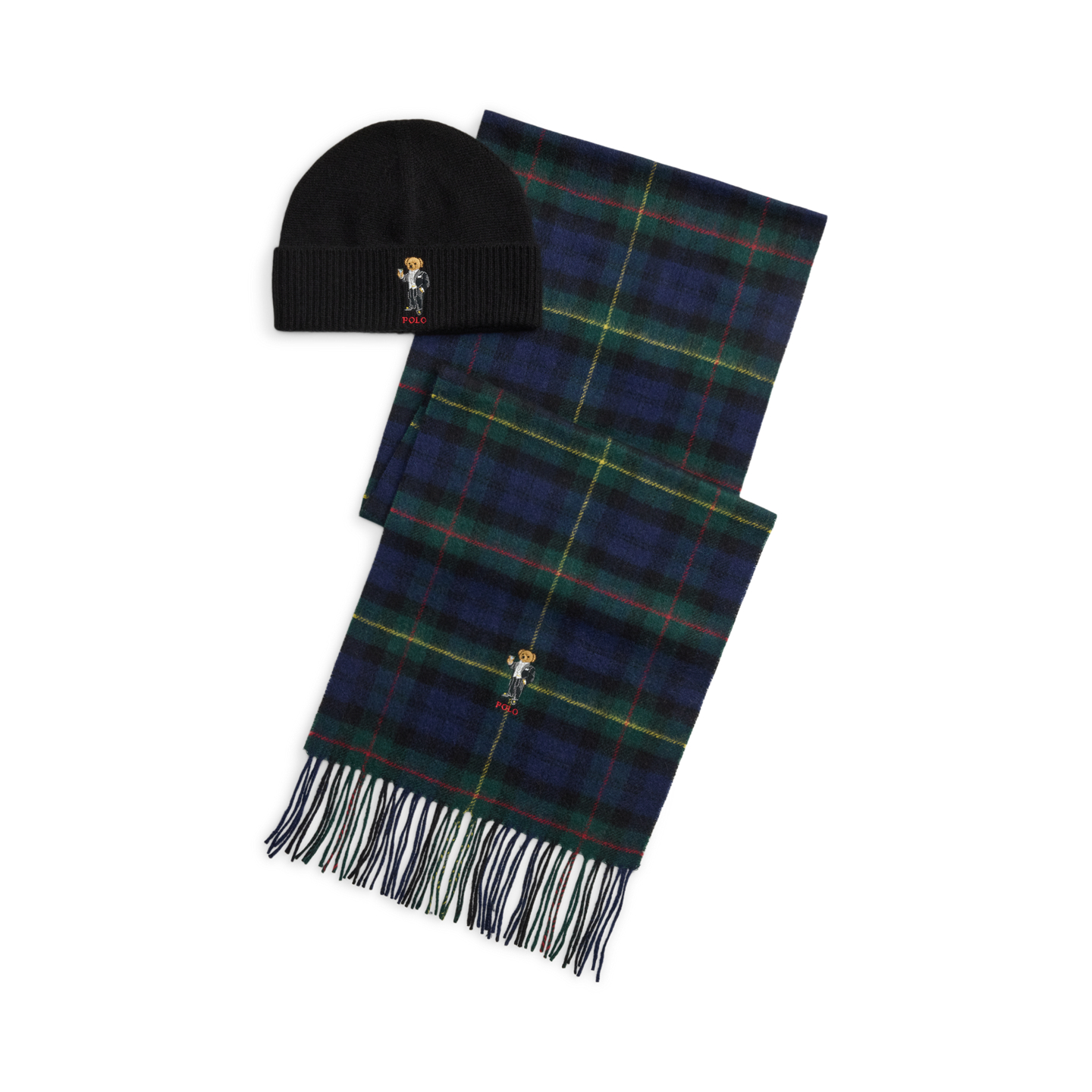 Ralph Lauren Martini Bear Beanie & Scarf Gift Set, цвет: Разноцветный — фото 1