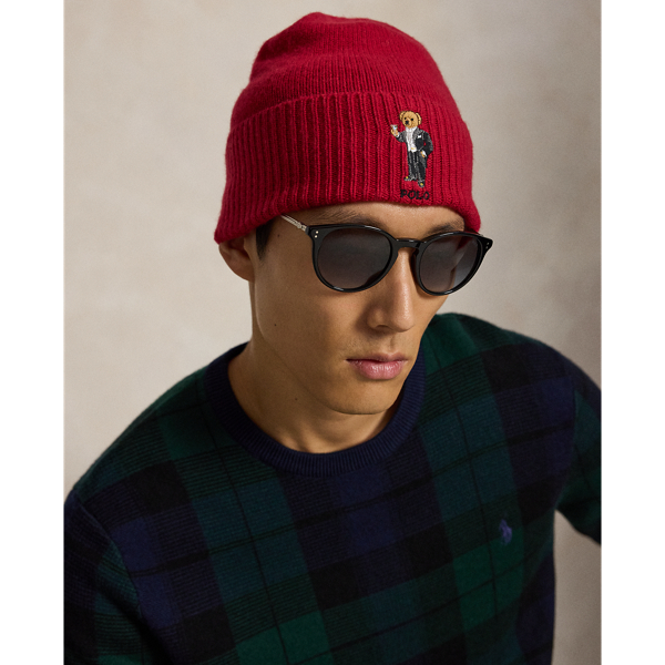 Martini Bear Wool-Cashmere Beanie