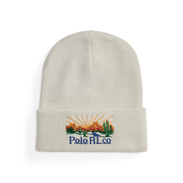 Embroidered Wool-Blend Beanie