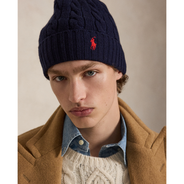 Cable-Knit Wool-Cashmere Beanie