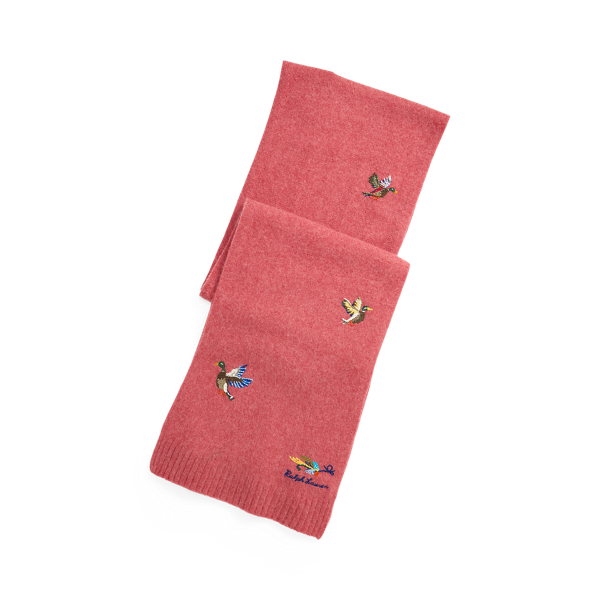 Embroidered Wool-Alpaca Scarf