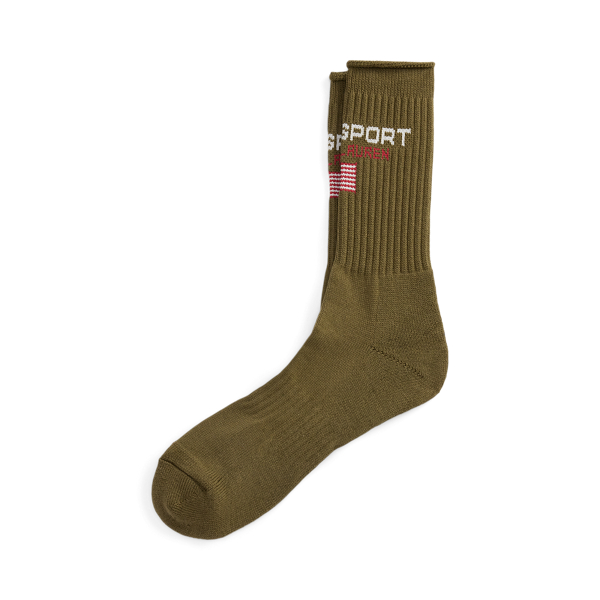 Polo Sport Cotton-Blend Crew Socks