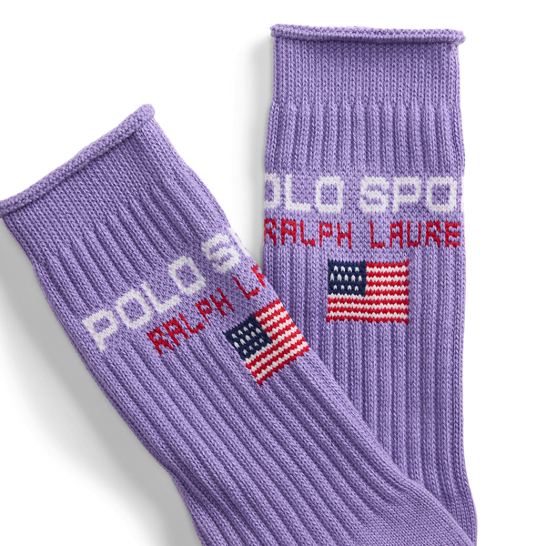 Polo Sport Cotton-Blend Crew Socks