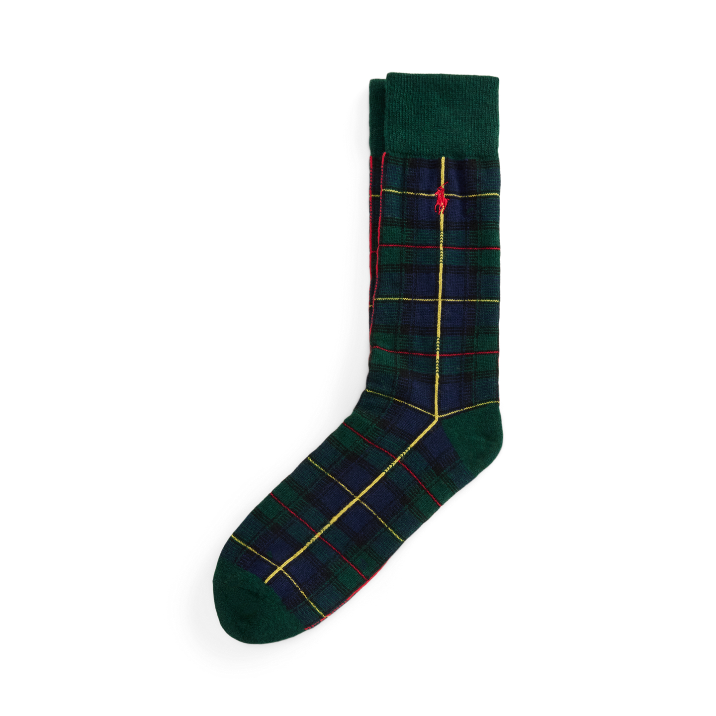 Носки Plaid для мужчин — Ralph Lauren, цвет: Тёмно-зелёный — фото 1