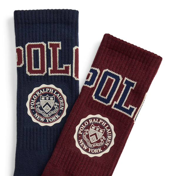 Crest & Striped Crew Sock 6-Pack