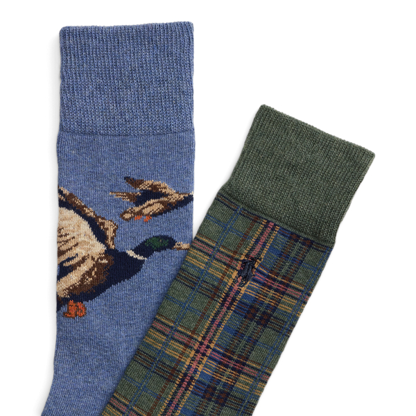 Mallard & Plaid Trouser Sock 2-Pack