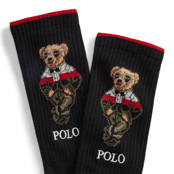 Polo Bear Cotton-Blend Crew Sock 6-Pack