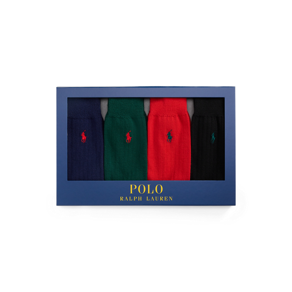 4er-Pack gerippte Socken als Geschenkset