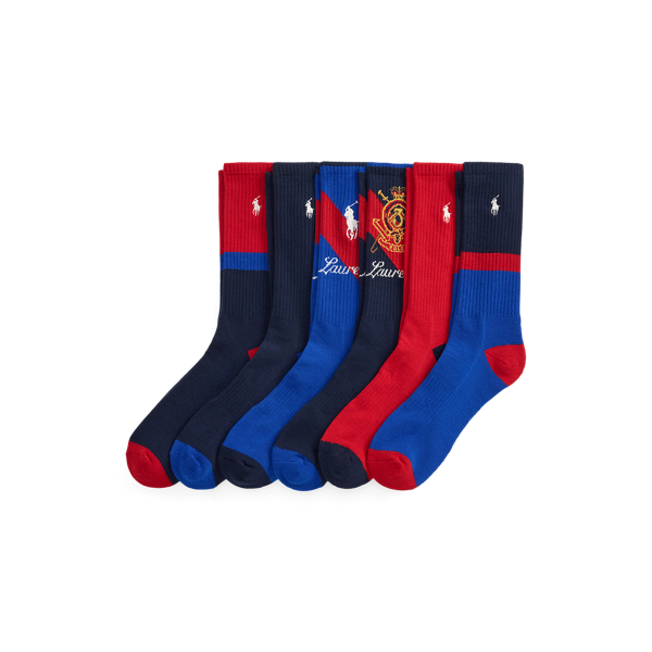 Sash-Stripe Crew Sock 6-Pack