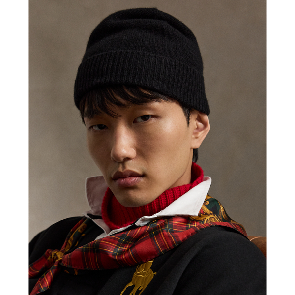 Polo Black Wool-Cashmere Beanie Polo Ralph Lauren 3