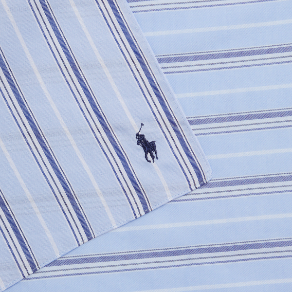 Polo Ralph Lauren ストライプド コットン ハンカチーフ サックス 3