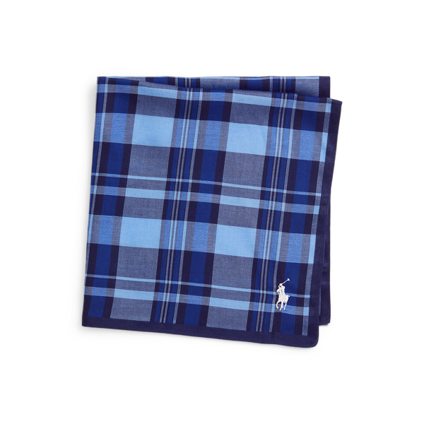 Polo Ralph Lauren 플래드 코튼 행커치프 네이비 2