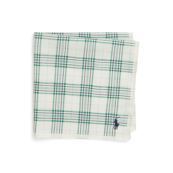 Polo Ralph Lauren グレンチェック コットン ハンカチーフ アイボリー 2