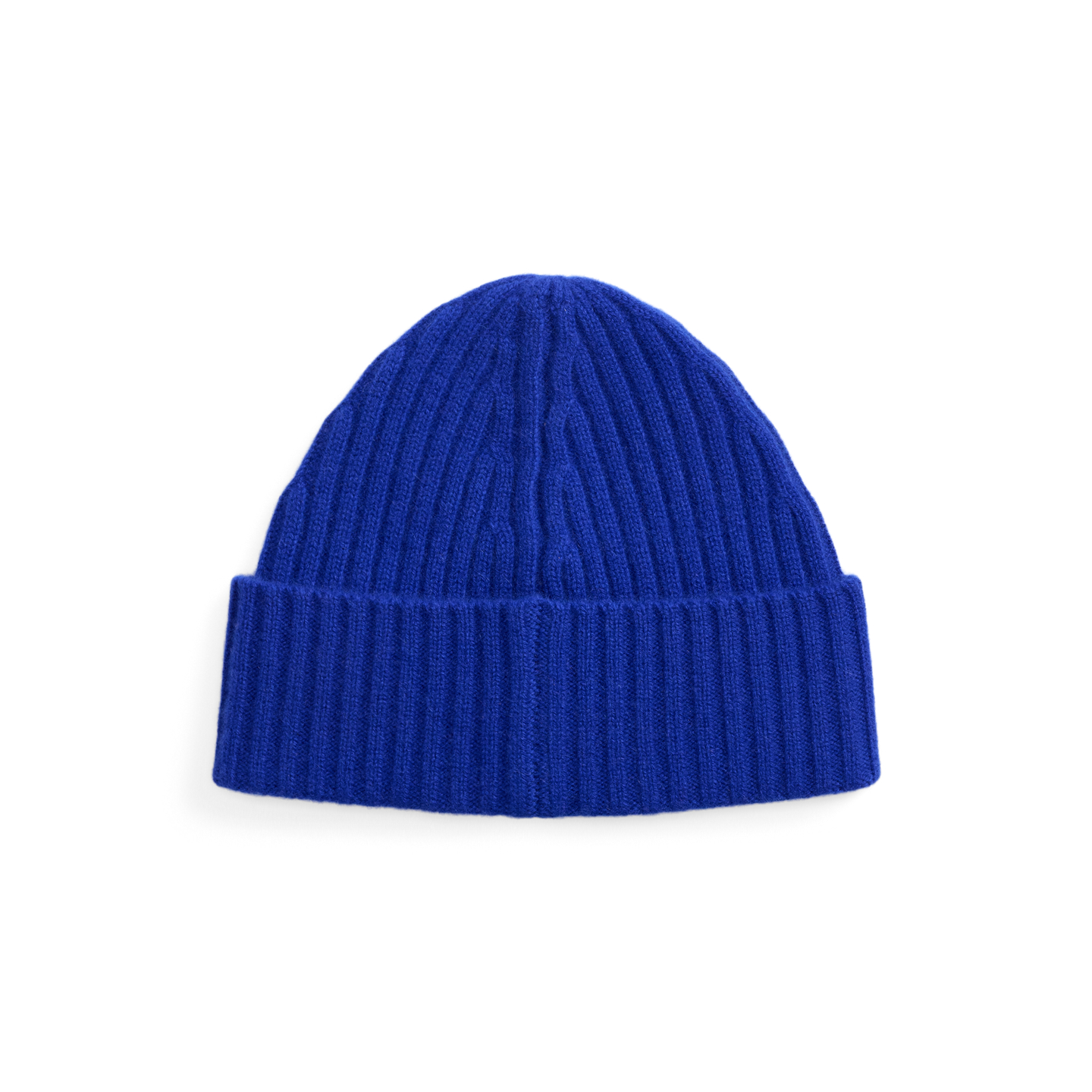 Мужская шапка Ralph Lauren Rib-Knit Cashmere, цвет: Королевский синий — фото 1